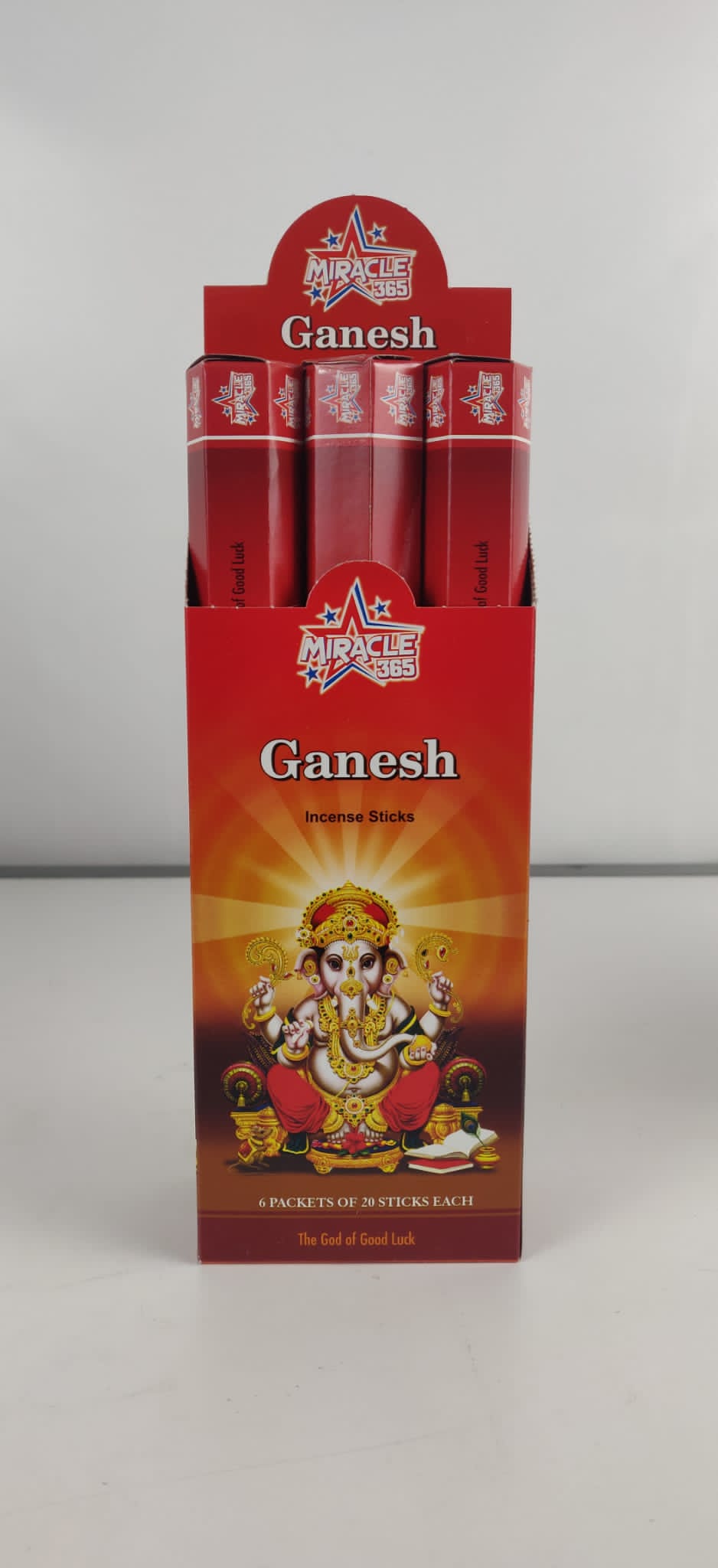 Hex Miracle 365 Brand Ganesh Incense Sticks / Agarbatti Pack of 6